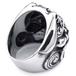 Titanring Med Lejonhuvud