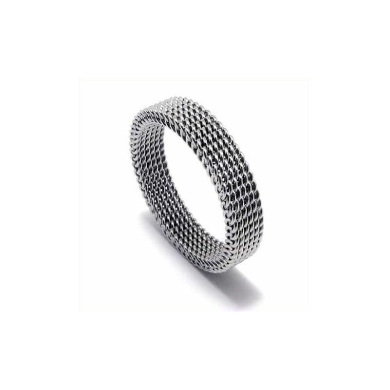 Unisex 4 Mm Titanring I Nät Unisex 4 Mm Titanring I Nät