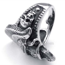 Titanring Med Riddareskalle