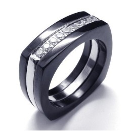 8 Mm Diamantring I Titan, Unisex