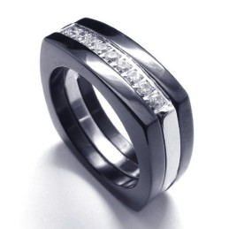 8 Mm Diamantring I Titan, Unisex