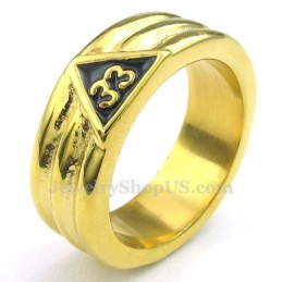 Guld Titan Frimurarring