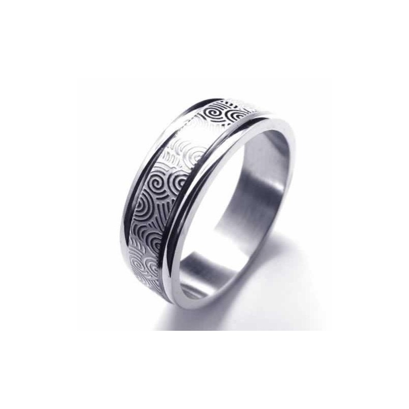 Titan 6Mm Tvåspårad Bandring Titan 6Mm Tvåspårad Bandring