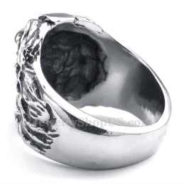 Titanring Med Lejonhuvud