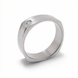 Diamantinfattad 6 Mm Titaninläggningsring Med Hovband