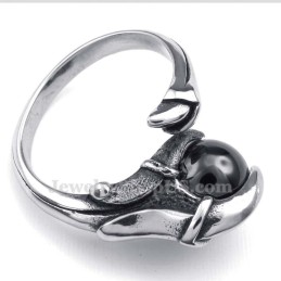Titan Tassring Med Svart Zirkon