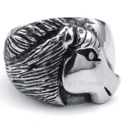 Titanring Med Hästhuvud