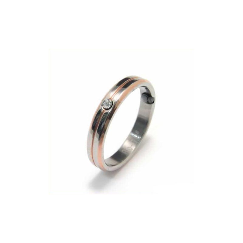 Diamantinfattad 4 Mm Titan- Och Guldinfälld Hovring Diamantinfattad 4 Mm Titan- Och Guldinfälld Hovring