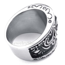 Titanröd Agat Inlagd Ring