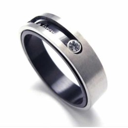 Diamantinfattad 5 Mm Titaninläggningsring Med Hovband
