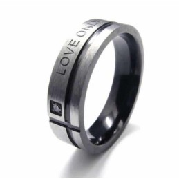 Love Only You Herrring 6 Mm Svart Titan
