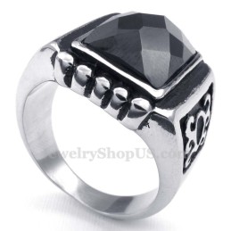 Svart Zirkonring I Titan