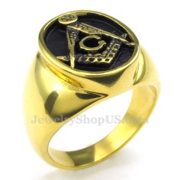 Guld Titan Frimurarring