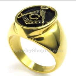 Guld Titan Frimurarring