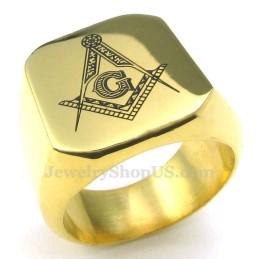 Guld Titan Frimurarring