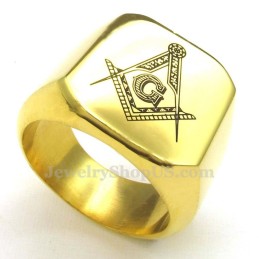 Guld Titan Frimurarring