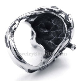 Titanring Med Pistolskalle