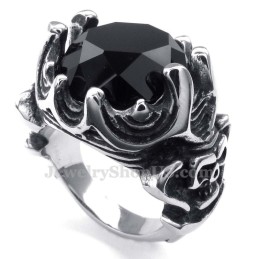 Svart Zirkonring I Titan