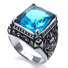 Blå Zirkonring I Titan