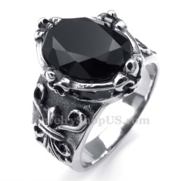 Svart Zirkonring I Titan