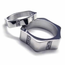 Diamantinfattad 6 Mm Titaninläggningsring Med Hovband