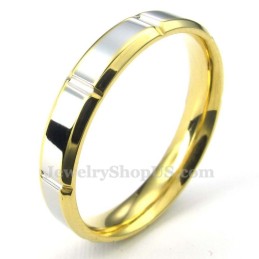 Moderiktig Silverguld Titanring (Dam)