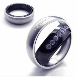 Eternal & Forever Diamantinfattad 6 Mm Titaninfälld Hovring