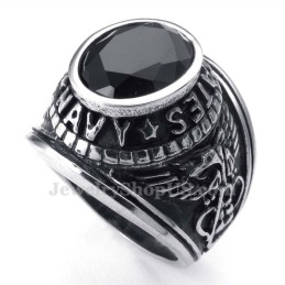 Svart Zirkonring I Titan