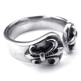 Titanring Med Korsblommaöppning