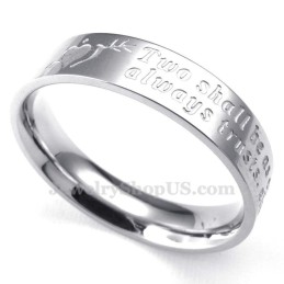 Titanring Med En Pil Genom Hjärtat (Herr)