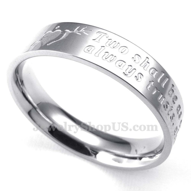 Titanring Med En Pil Genom Hjärtat (Herr) Titanring Med En Pil Genom Hjärtat (Herr)