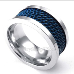 Blå Tråd Titanring