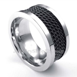 Svart Tråd Titanring