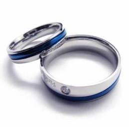 Mm Diamantring I Titan Med Unisexmotiv