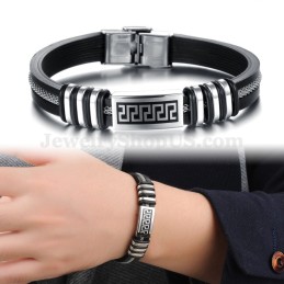 Elegant Herrarmband I Titan Med Personlighet C888