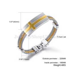 Personlighet Herr Titanarmband C754
