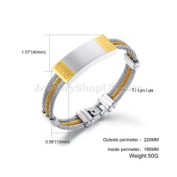Utsökt Herrarmband I Titan C755
