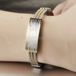 Guld Silver Herr Titan Korsarmband C759