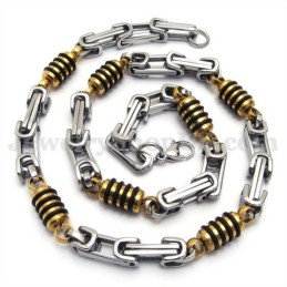 Silverguld Titanhalsband För Män