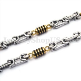Silverguld Titanhalsband För Män
