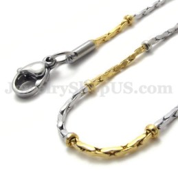 Moderiktig Guld Titan Halsband Kedja