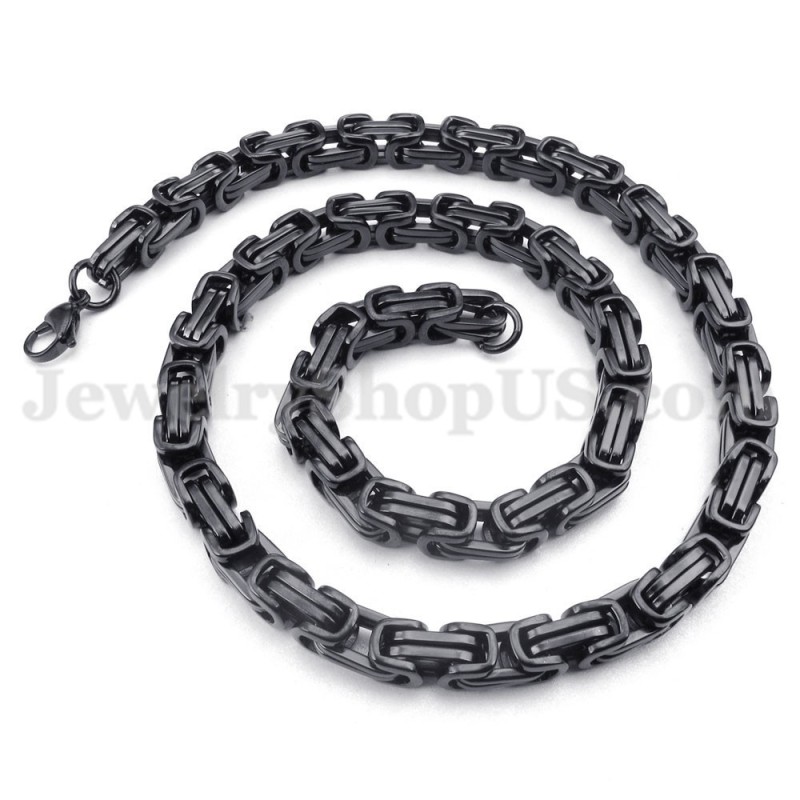 Ny Stil Herrhalsband I Titankedja Ny Stil Herrhalsband I Titankedja