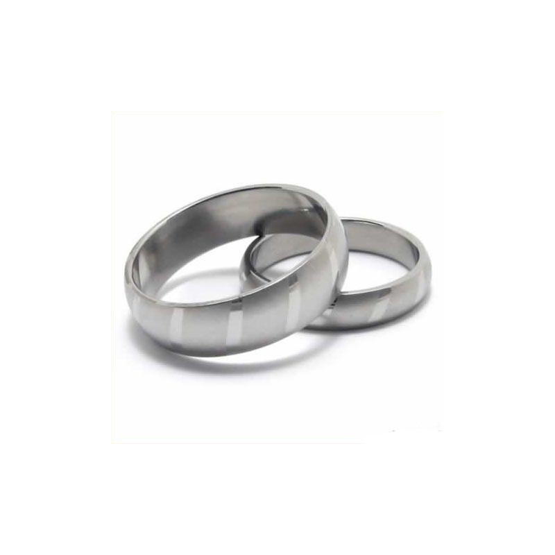 6 Mm Unisex Kupolformad Titanring 6 Mm Unisex Kupolformad Titanring