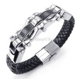 Guldsvarta Utsökta Titanarmband För Män