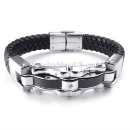 Guldsvarta Utsökta Titanarmband För Män