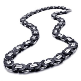 Svart Titanhalsband