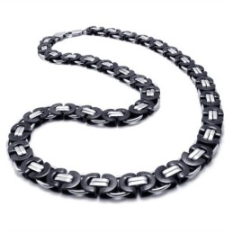 Svart Titanhalsband