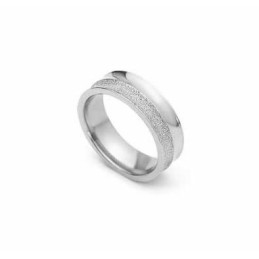 Borstad 6Mm Titan- Och Silverring
