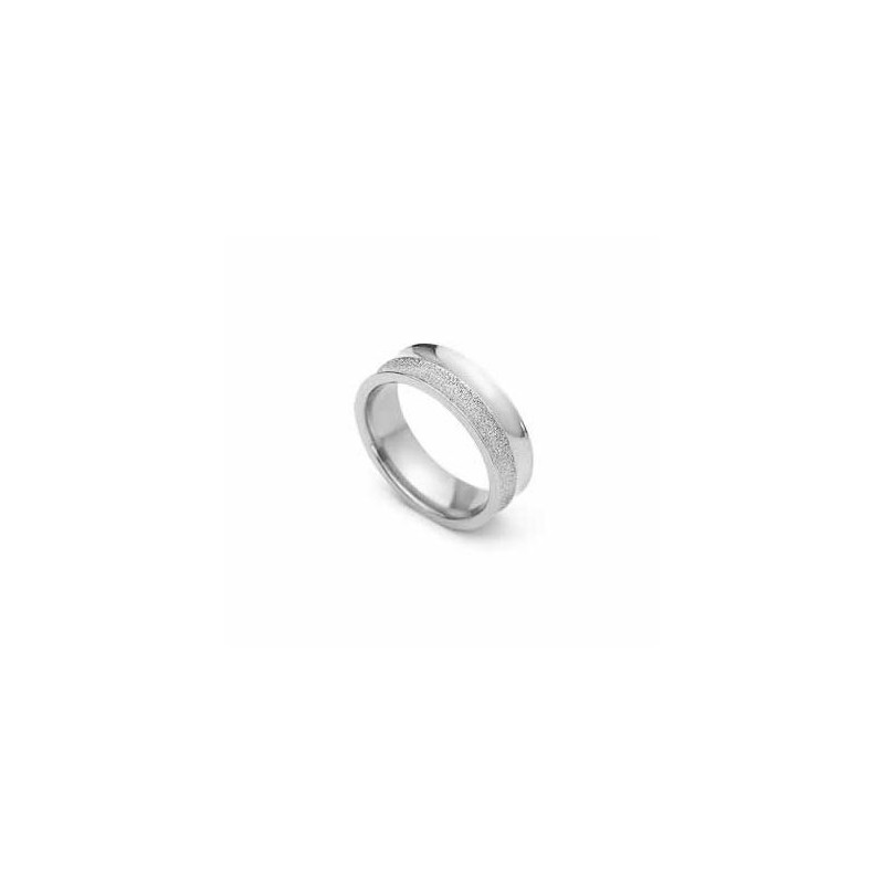 Borstad 6Mm Titan- Och Silverring Borstad 6Mm Titan- Och Silverring