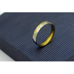 4 Mm Titanring I Guld Och Silver